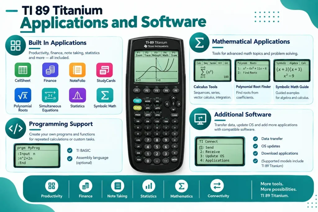 TI 89 Titanium Applications and Software