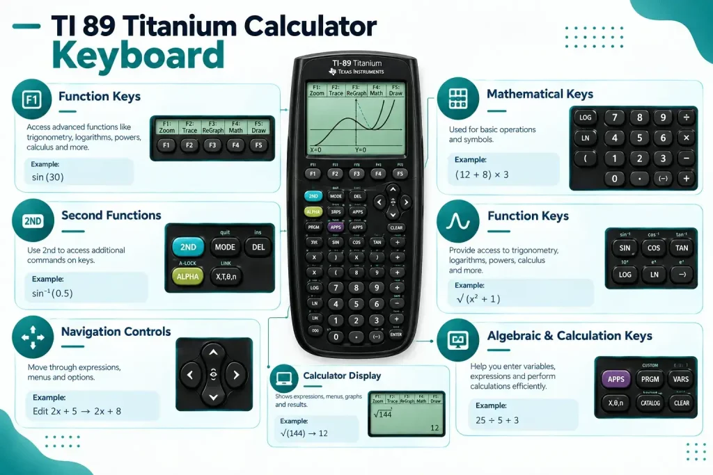 TI 89 Titanium Calculator Keyboard