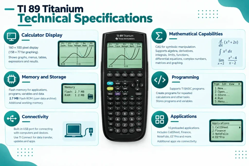 TI 89 Titanium Technical Specifications